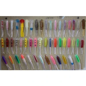 Octopus Squid Skirt Lures Bait Hoochies Saltwater Soft Fishing Lures soft eel lure sports