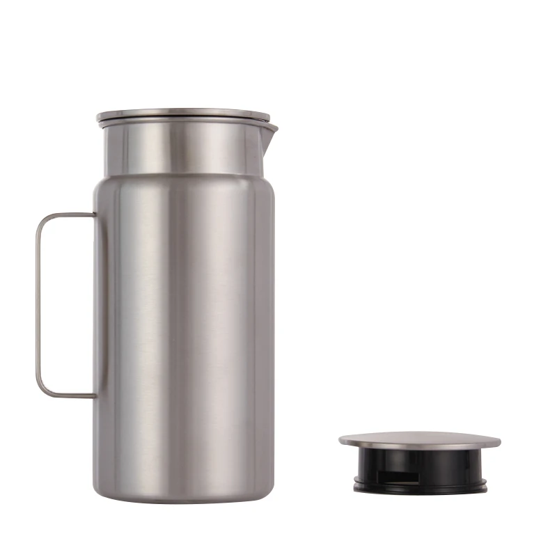 OEM 1450ml single wall hot cold coffee tea beverage stainless steel water jugs water pots