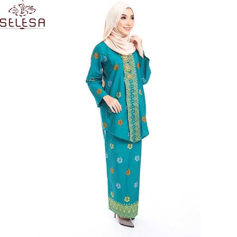 OEM New Arrival Islamic+Clothing Fashion Design With Beading Muslim Dress Abaya Baju Kurung