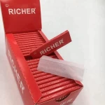 OEM your logo Richer 18gsm single size rice paper cigarette rolling paper