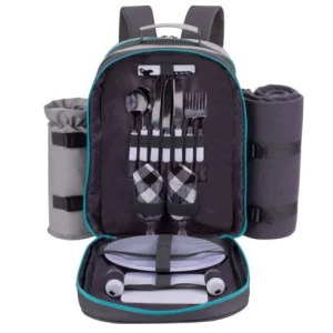 Outdoor Lunch Bag Kids Thermos Picnic Backpack With Cooler Compartment