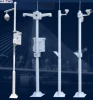 Outdoor Metal Lamp Galvanized Pole For CCTV Security