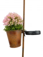 Outdoor solar metal garden stake lights decor craft
