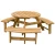 Import Outdoor Wooden Round  Folding Picnic Table with Chair from China