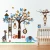 Import Owl monkey tree squirrel wall sticker for kids art decoration bedroom living room children wall murals waterproof removable from China
