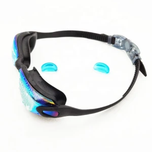 PC safety glasses swimming pool goggles black silicone sport swimming swim eyewear