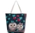 Import Personality charm explosion owl canvas jacquard embroidery thread fashion bag from China