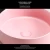 Import Pink round ceramic custom design wash basin WC bathroom counter top basin from China