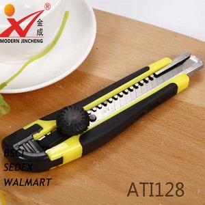 plastic handle snap off blade utility knife paper cutter knife