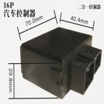 Plastic housing for ABS automotive composite connector