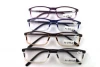 Plastic reading glasses men,Glasses reading thin,reading glasses square wood effect with cases