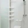 Plastic Telescopic Bathroom Shelf 4 Tier Shelf for Bathroom