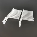 Plastic transparent lab use 96 deep well plate supporting 8-strip tip comb