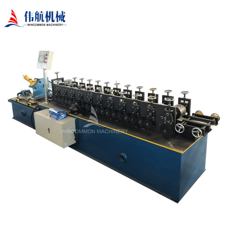 PLC Control Galvanized Drywall Roller Shutter Frame Door Cold Roll Forming Making Machine