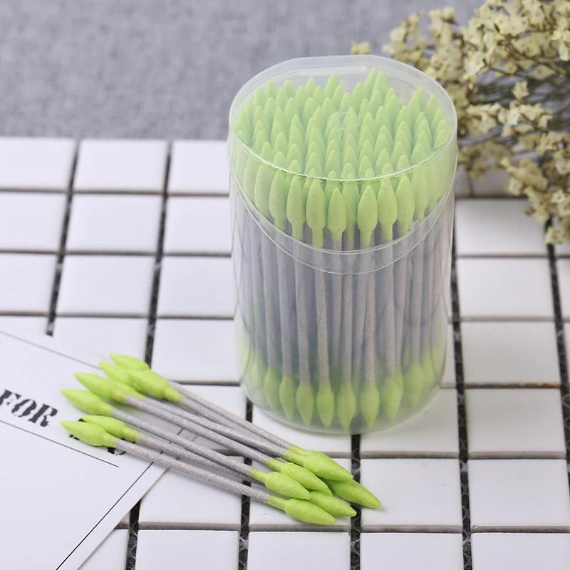 pointed and round head ear bamboo stick cotton bud swabs