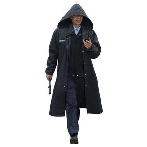 Police Duty Rain Gear Windproof Coat With Reflective Tape Special Jacket Military Raincoat