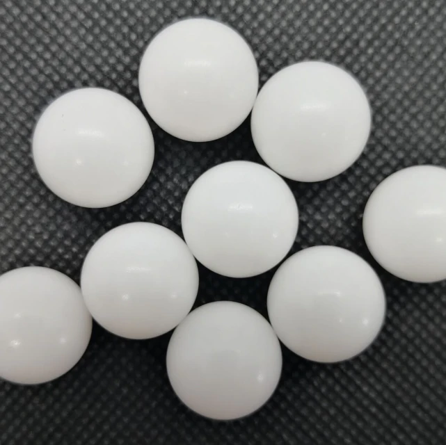 POM Delrin lightweight white solid plastic ball 25mm