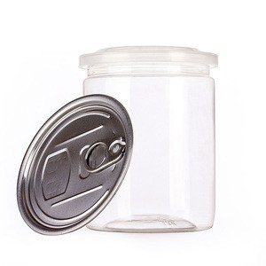 pop-top food grade clear pet can rings plastic ring pull cans with easy open lid