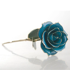 popular 24K gold tipped real rose gift Red Rose