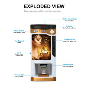 Popular coffee/tea/latte/cappuccino powder dispenser