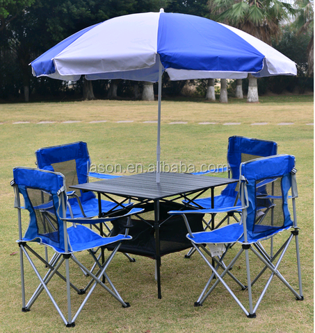 popular style folding beach chair and table sets/folding camping chair and table sets
