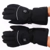 Popular USB Hand Warm three-speed Adjustable Temperature Cycling Motorcycle Ski Heated Resistant Gloves With Battery Case