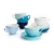 Import Porcelain Cappuccino Cups with Saucers - 6 Ounce for Specialty Coffee Drinks, Latte, Cafe Mocha and Tea - Set of 6 from China