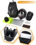 Portable Black Lightweight Motorcycle Backpack Motorbike Helmet Bag Motorcycle Helmet Backpack