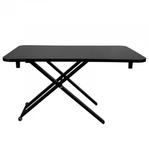 portable height adjustable desk rolling laptop cooling stand table laptop foldable black desk
