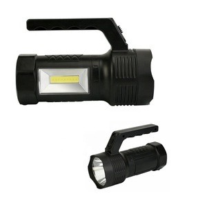 Premium Super Bright Rechargeable Searchlight with 2W COB side lamp portable Handheld Spotlight hot sale in Russia market