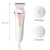 Private label 4 in 1 Waterproof Electric Lady Epilator Hair Remover Shaver Clippers Facial Cleansing Brush Face Massager