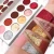 Import Private label make up cosmetics no brand makeup 2 types new cardboard palette pressed glitter eyeshadow 10 color from China
