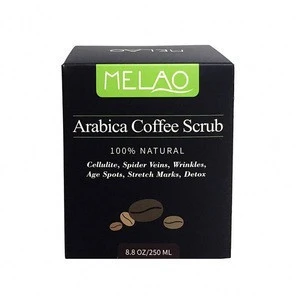 Private Label Skin Care Shea Butter Exfoliating Organic Arabic Coffee Body Scrub