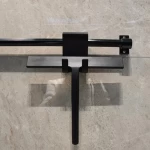 Professional bathroom shower door Black Silicone Shower Squeegee