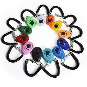 Promotional Pet Dog Clicker for Training with Wrist Strap for Puppy Cats Birds Horses Pet Dog Training Clicker