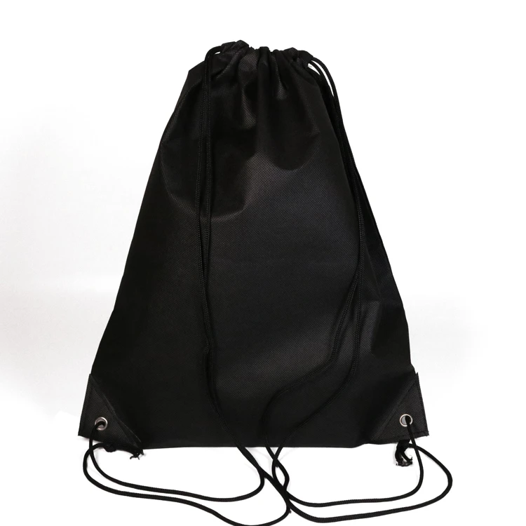 Promotional wholesale custom outdoor backpack bag non woven drawstring bag