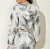 Import pullover two pieces tie dye print Tracksuit 2020 last Design Sports  Women hoodies Track suits from China