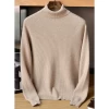 100% pure cashmere warm men pullover sweater sweater  turtleneck sweater