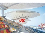 pvc coated PVDF lacquered membrane fabric, Architecture membrane