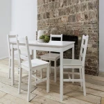 PX-EL 214  Made in china  popular hot selling 4 Person Dining Furniture pine Table and Chair