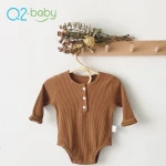Q2-baby Super September Soft 95% Cotton Knitted Baby Sleepwear Clothes Romper