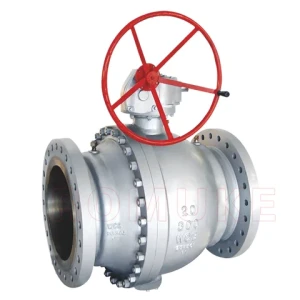 Q47F-300LB  API Standard Carbon Steel WCB 2 Way   Fixed Type  Manual Flanged Ball Valve