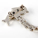 Quality Fashion Silver Tone Fish Dolphin Nurse Watch Wear On Clothes Pin Tunic Fob Kid Child Lady