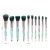Import Quality Professional Crystal Handle Hair Cosmetic Custom Logo Brush Kit Body Glitter Diamond Makeup Brush Set Private Label from China