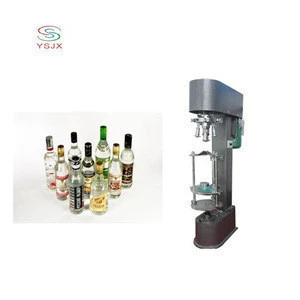 quality warranty manual wine glass bottle aluminum cap sealing machine/ropp capping machine