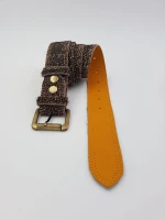 Real Animal Fur Leather Perfect Flawless Best Leather Belt