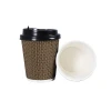 Recyclable Paper Tea Cup Special Eco Friendly Wholesale Customize 8oz Ripple Wall Paper Cups for Hot Drinks