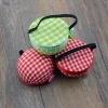 Red Plaid Wooden Pin Cushions Sewing Needle Pincushions DIY Craft for Needlework