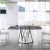Import Restaurant furniture hot-bending extendable glass dining table from China