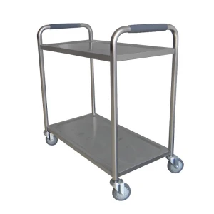 Restaurant Kitchen Equipment Commercial Serving Trolley Stainless Steel Food Service Cart With Wheels